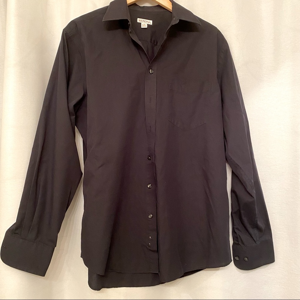 Black button down shirt | Merona
